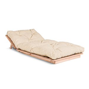 WoodMan FUTON bäddsoffa 90x200 bokträ kräm WUA-00879 small 3