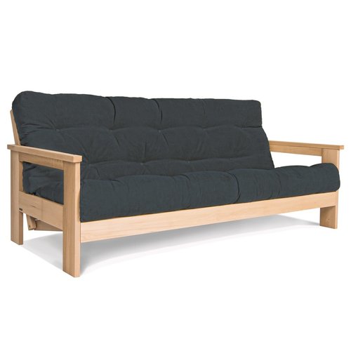 Kontrollera Bäddsoffa WoodMan Mexico bokträ grafit WUA-00626