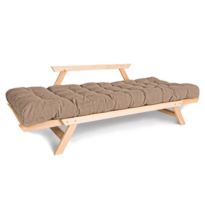Bäddsoffa WoodMan Allegro i massivt bokträ, beige, WUA-00374 small 2