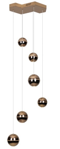 Kontrollera Pendant Light Max Light Zen 6 Copper P0316D Pendant Light Max Light Zen 6 Copper P0316D
