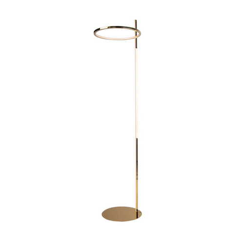 Kontrollera Golvlampa Max Light Lozanna F0050 guld 170 cm LED