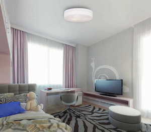Plafond Max Light ODA C0193 vit 40 cm metall mjölkglas 3xE27 small 1