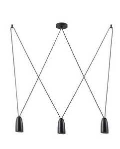 Pendant Light Max Light Sistema P0399 Black Metal 3-Light G9 80 cm small 0