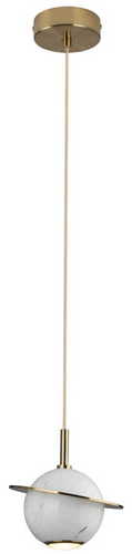 Kontrollera Pendant Light Max Light Uranos P0413 White Gold Marble 16 cm