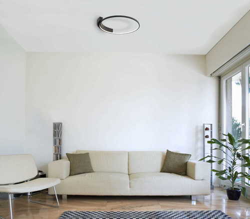 Kontrollera Plafond Max Light Velvet C0199 svart LED 40 cm