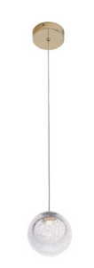 Pendant Light Max Light ZOE P0389 Gold Stainless Steel Glass 9.5 cm small 0
