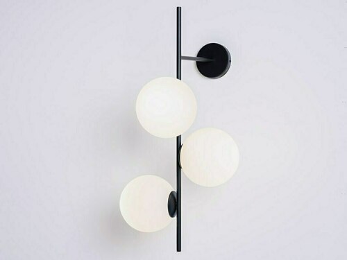 Kontrollera CustomForm BOBLER 1connect vägglampa, svart, 3×E27