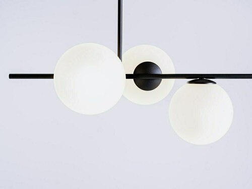 Kontrollera CustomForm BOBLER Horizontal pendellampa, svart, 3 × E27