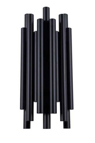 Kontrollera Maxlight Organic W0286 svart LED-vägglampa, 8 × 1 W, 43 cm