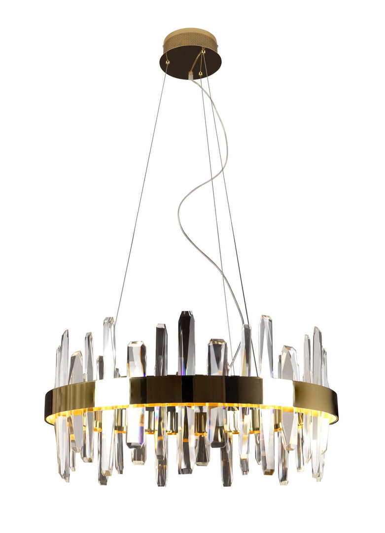 Kontrollera Pendant Light Max Light Prince P0421 Gold 60 cm LED Pendant Light Max Light Prince P0421 Gold 60 cm LED