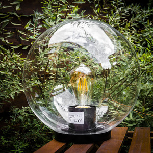 Trädgårdslampa Lunares Luna Ball 40 cm transparent LB40T small 1