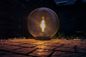 Trädgårdslampa Lunares Luna Ball 40 cm transparent LB40T small 4