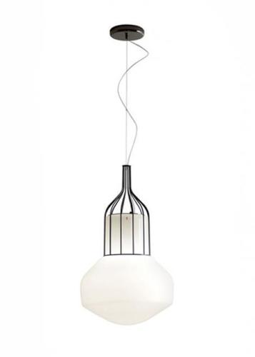 Kontrollera Hängande lampa Fabbian Aérostat 33cm - svart krom - F27A11 24