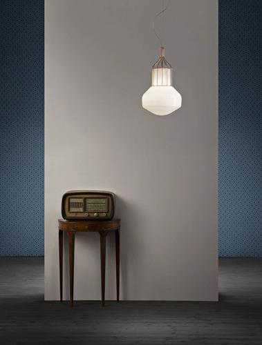 Kontrollera Hängande lampa Fabbian Aérostat 43cm - svart krom - F27A13 24