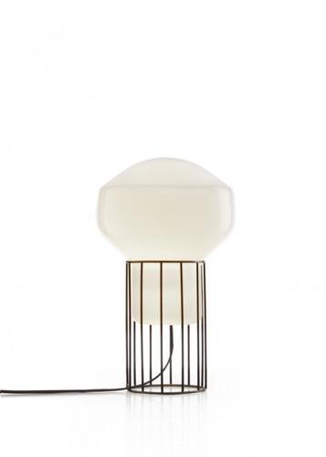 Kontrollera Fabbian Aérostat 37cm bordslampa - svart krom - F27B01 24