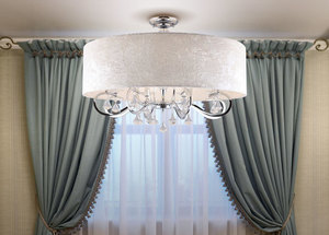Plafond Max Light Amsterdam krom 80 cm 8-ljus C0059 small 1