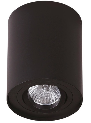 Kontrollera Maxlight Basic Round C0068 svart takarmatur GU10 9,5 cm