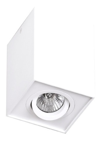 Kontrollera Plafond Max Light Basic Square C0070 vit GU10 9,5x9,5 cm