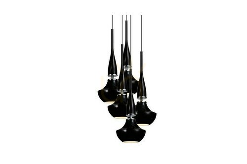 Kontrollera Taklampa TASOS 5 svart 5xE14 Azzardo AZ0981