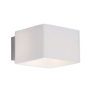 Azzardo Tulip AZ0137 vägglampa, vit glaskub, G9 small 1