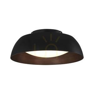 Azzardo LENOX TOP 40 SMART BK/CO LED-taklampa svart och koppar small 0