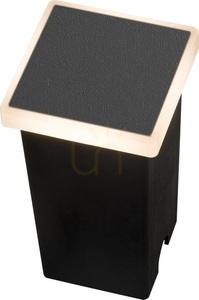 Trädgårdslampa Azzardo ALF SQUARE 3000K BK small 0