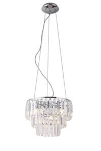 Pendant Light Max Light Monaco 9-Light Chrome Glass 42 cm P0259 small 0