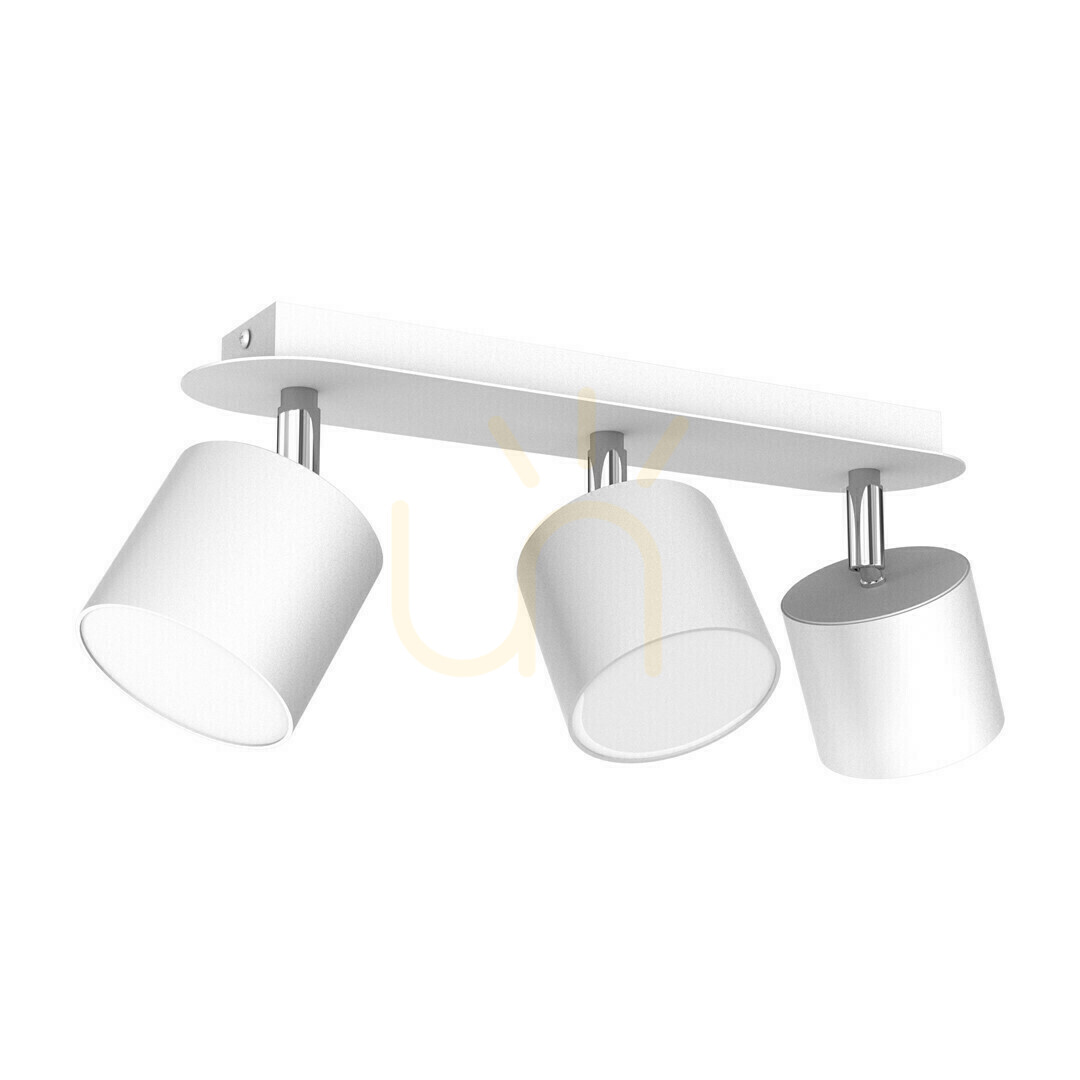 Vit taklampa Dixie Vit 3x Gx53