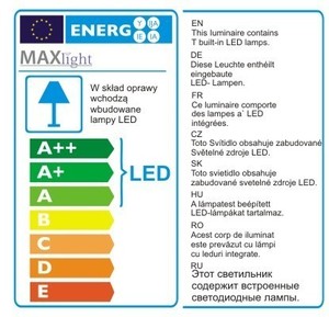 Pendellampa Max Light Organic Solo krom 190 cm LED P0172 small 1