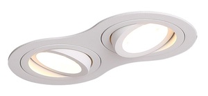 Inbyggd armatur Max Light Signal II vit 2xGU10 H0083 small 0