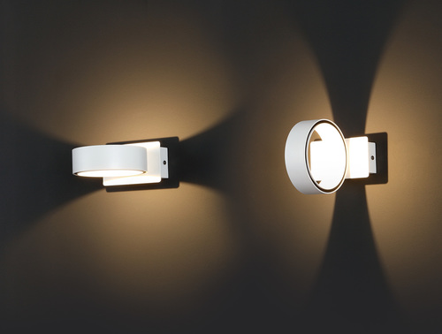 Kontrollera Vägglampa Max Light Tokyo I W0166 vit metall LED 12,5 cm