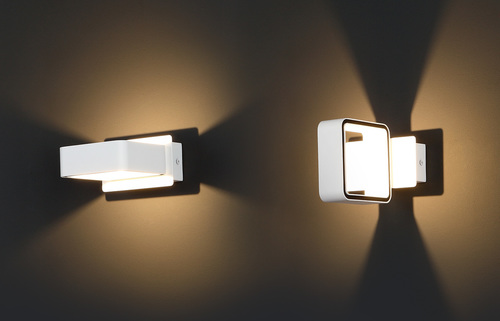 Kontrollera Vägglampa Max Light Tokyo II vit LED metall W0168