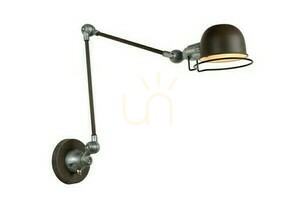 Lucide HONORE brun vintage vägglampa metall E14 45252/11/97 small 0