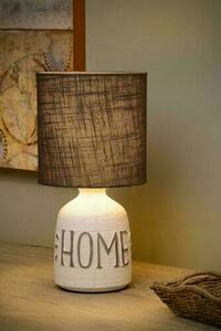 Bordslampa Lucide COSBY vit keramisk bomull Japandi 47503/81/31 small 2