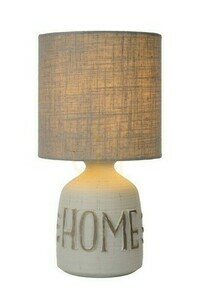 Lucide COSBY bordslampa grå keramik bomull Japandi 47503/81/36 small 0