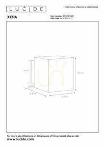 Vägglampa Lucide XERA vit aluminium 23253/01/31 small 4