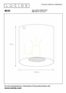 Downlight Lucide BODI svart GU10 aluminium 8 cm 09100/01/30 small 3