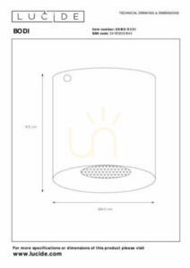 Downlight Lucide Bodi vit GU10 CCT IP20 8 cm 09100/01/31 small 3