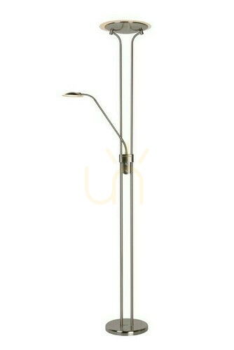 Kontrollera Lucide CHAMPION-LED golvlampa silver LED dimbar 19792/24/12