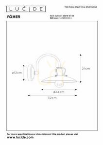 Lucide RÖMER vägglampa beige metall E27 30276/01/38 small 4