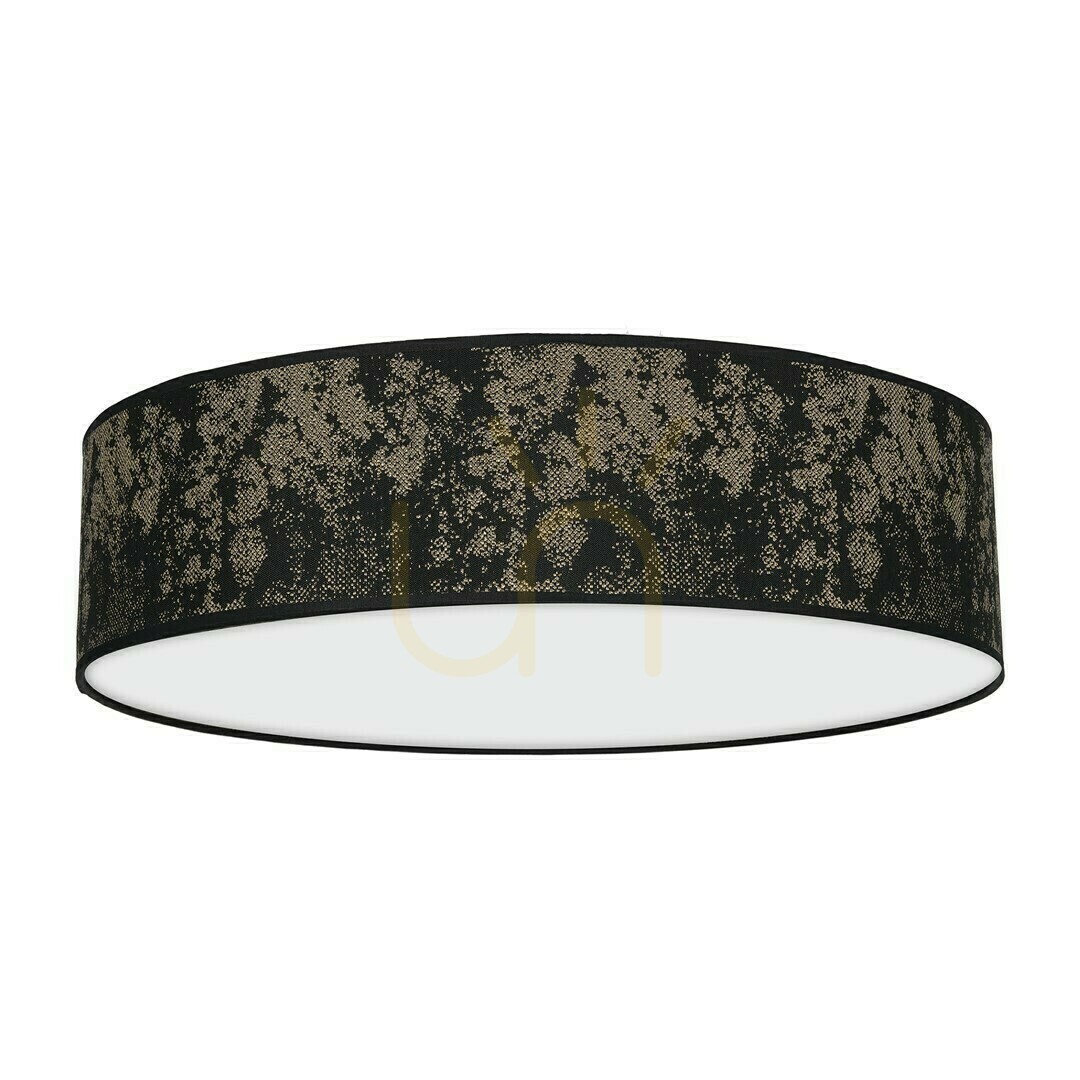 Black Satino Gold 3x E27 50cm taklampa