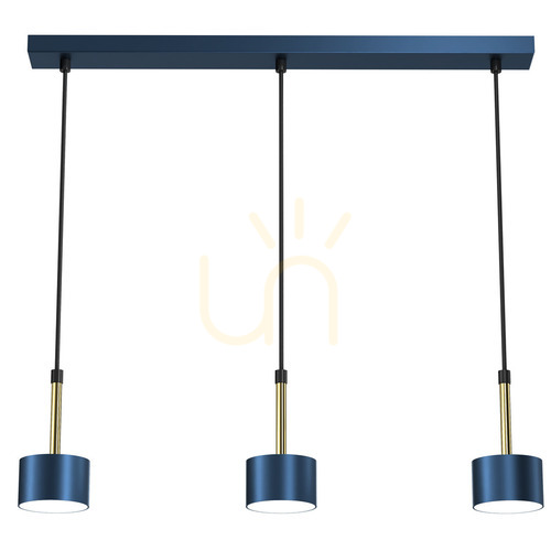 Kontrollera Blue Arena Hängande lampa Blå/Guld 3x Gx53
