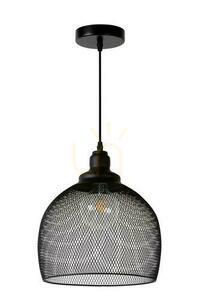 Pendellampa Lucide MESH svart metall 28 cm 43404/28/30 small 1
