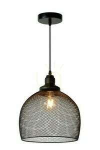 Pendellampa Lucide MESH svart metall 28 cm 43404/28/30 small 0
