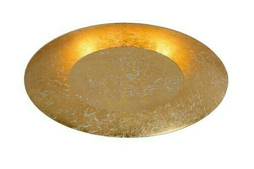 Kontrollera Plafond Lucide FOSKAL guld metall 34,5 cm 12W LED 79177/12/01