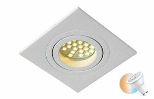 Lucide TUBE vit infälld spotlight GU10, 1 ljuspunkt 22955/01/31 small 0