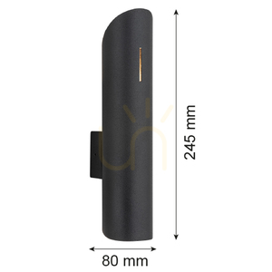 Vägglampa ARGON Akron svart 2xG9 upp och ner 1037 small 3