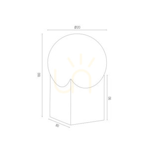 Bordslampa ARGON Austin opal matt svart matt 4721 small 3