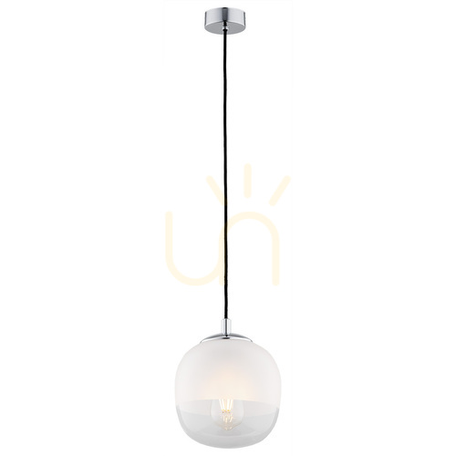 Kontrollera Hänglampa ARGON BALTIMORE opal matt transparent krom E27 4676