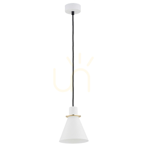 Pendellampa ARGON Beverly vit mässingspläterad E27 SKU 4680 small 1
